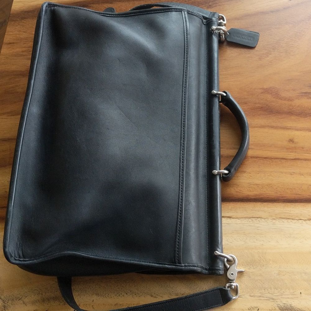 Vintage Coach Beekman Black Satchel/Briefcase -Rare Find - Picture 5 of 16